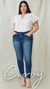 Angels Forever Young Women's EverFlex Curvy Bootcut Jeans - Mid-Rise, Belted, Stretch Denim (Plus Sizes Available)